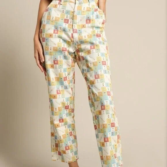 Cools Club California Pants Cocktail Hour High Waisted Straight Leg Jeans Size 6 - Picture 1 of 9